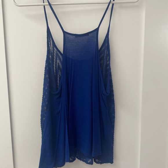 Blue Sheer Tank Top medium - Picture 4 of 4